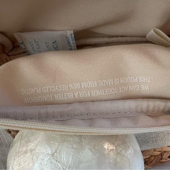 New | Valentino Cream Canvas Wristlet and Perfume Set | Uomo | Born in Roma